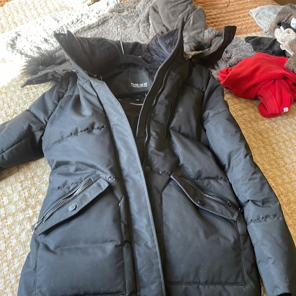 Black with black fur Noize Parka - I love this coat but it is too bulky for me.